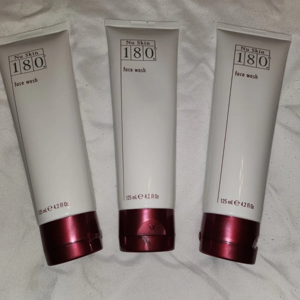 [3-PACK] Nu Skin NuSkin 180 Face Wash AUTHENTIC 10% Vitamin C NEW.